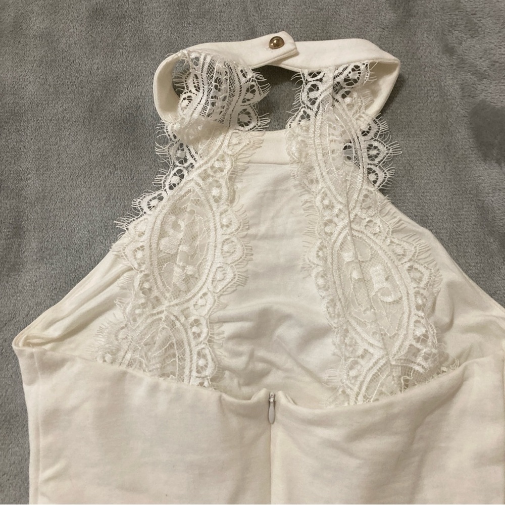 Lulu's Ivory Lace Dress - Picture 8 of 16